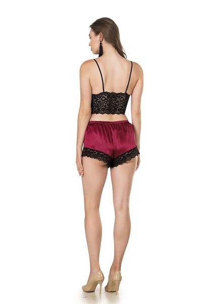 Müjde Giyim Σετ σορτς Moongırl Γυναικείο Bralet σατέν babydoll