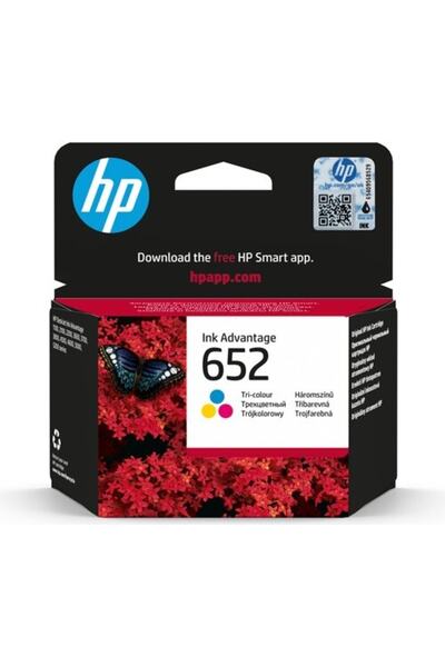 HP 652 Renkli Mürekkep Kartuşu ( F6v24ae )