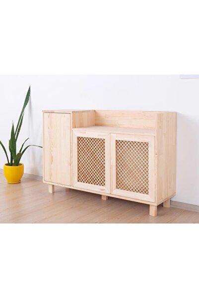 mywoodteks Hazeranlı Çok Amaçlı Dolap Konsol Vitrin