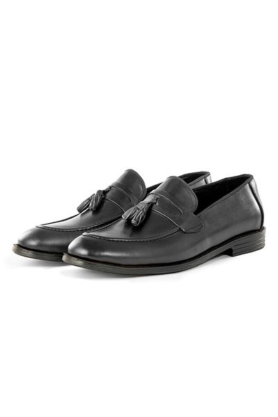 Ducavelli Klassische Herrenschuhe aus echtem Leder mit Quaste, klassische Loafer-Schuhe, Mokassin-Schuhe