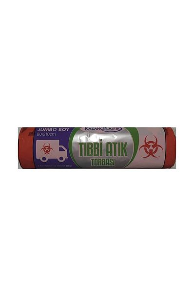 ÇELİKPENÇE 10 Pack Jumbo Medical Waste Bag 80x110 Cm
