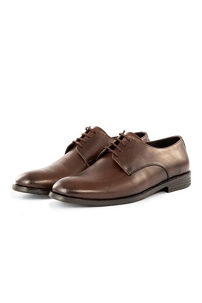 Ducavelli Pierro Genuine Leather Men's Classic Shoes, Derby Classic Shoes, Laced Classic Shoes