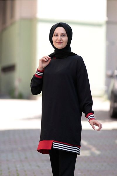 Zey&Ka Butik Classic Dubai Tunic Trousers Double Set