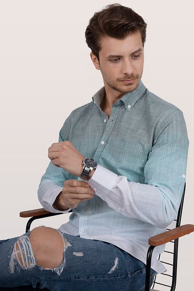 Etikmen Shirt - Green - Slim fit
