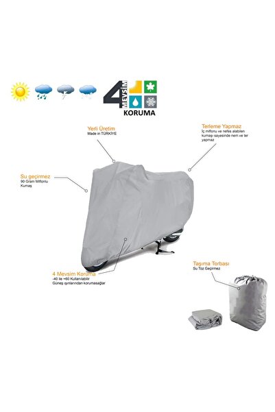 Genel Markalar Rks Newlight Uyumlu Motorsiklet Brandası