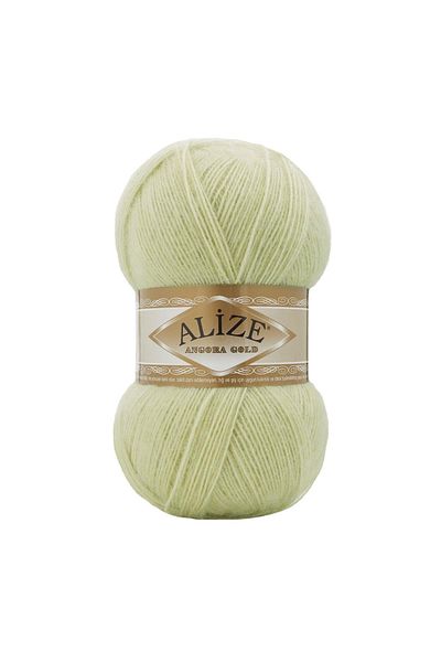 Alize Angora Gold Knit - Λεπτομέρεια με κλωστή και νήμα, μαλλί Χρώμα: 839 Linden
