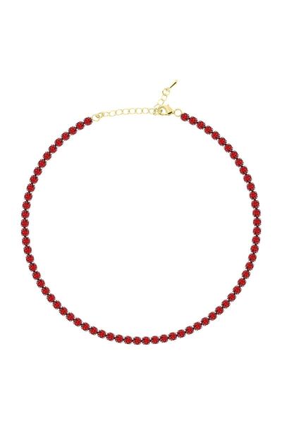 Merano Design 4mm Kırmızı Su Yolu Choker