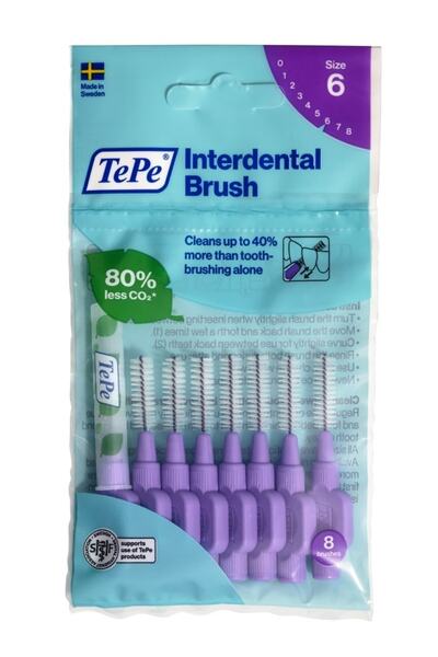 TePe Arayüz Fırçası Mor 1,1 mm Size 6 - 8'li Paket