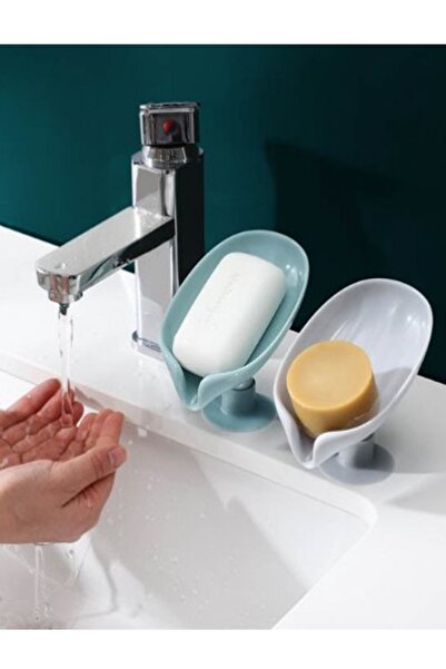 Chermik Vantuz Sabitlemeli Su Akıntılı Sabun Tutacağı Sabunluk