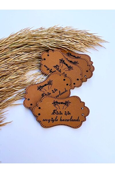 MEGA AKSESUAR Deri Etiket 100 Adet