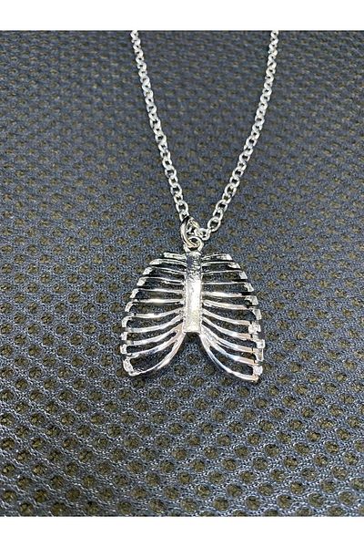 Köstebek Halloween Skeleton Anatomy Gothic Necklace