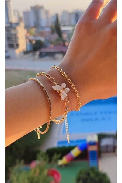 DGN Shoping Kadın 3 Lü Kelebek Bileklik Seti