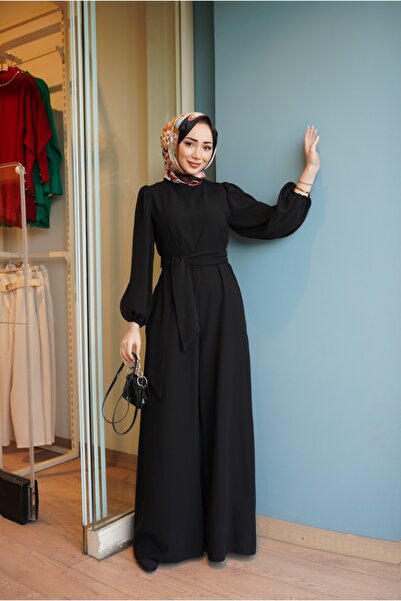 Milenastyle Black Wide Leg Jumpsuit