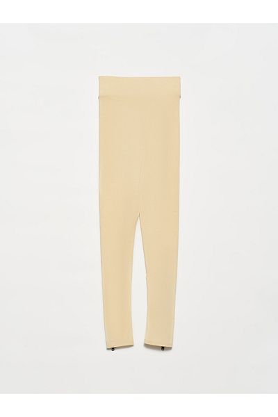 Dilvin Leggings - Beige - Mittlerer Bund