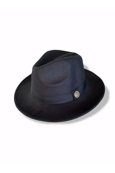 Allen Accessories Black Fedora Hat