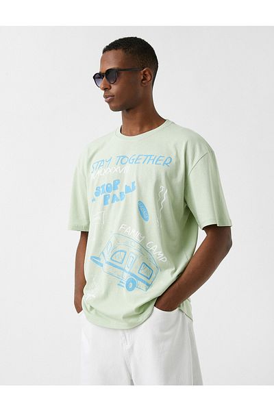 Koton Caravan Printed Oversize T-Shirt