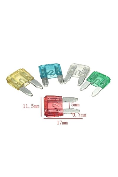 SFX Mini Bıçak Sigorta 10 15 20 25 30 Amper 20 Adet