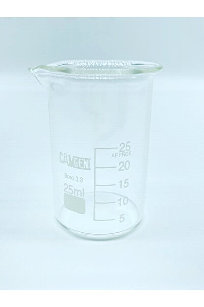 CAMBURADA CAMGEN 25ml Cam Beher Dereceli Borosilikat 1 Adet