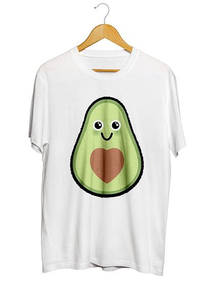 karikatürstore Avocado Love Printed T-Shirt