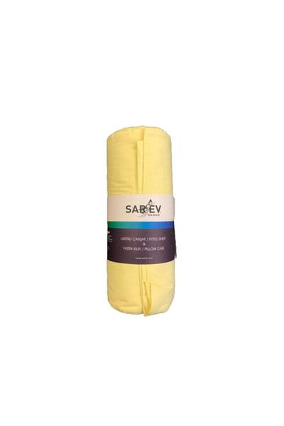 Sarev Fitted Sheet Set Ranforce Single Yellow