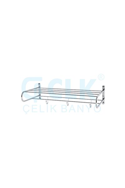 ÇELİK BANYO Mercan Raf Havluluk 50 Cm Pirinç Malzeme (10 Yıl Garantili)