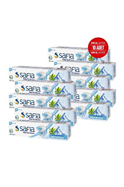 Safia Diş Macunu Yeşil Çay + Himalaya Tuzu 140 Gr. (10 Adet)