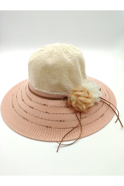 AXE SPORTSWEAR Γυναικείο καπέλο παραλίας Yavruağızı με λεπτομέρεια καλοκαιριν...