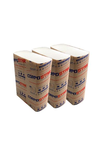Corpostar Z Fold Eco Towel 150 Sheets 3 Pack