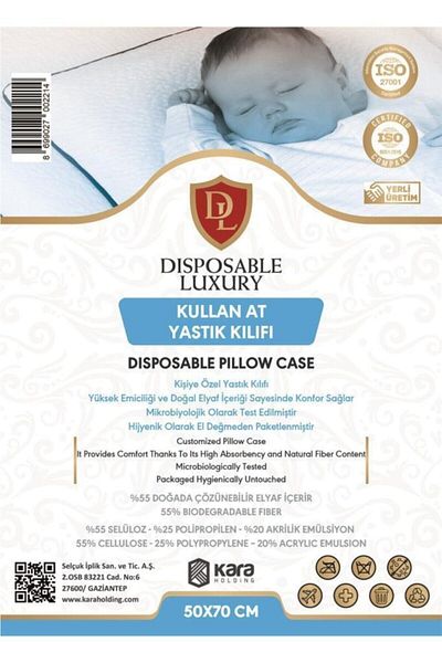 Disposable Luxury Disposable Hygienic Disposable Pillow Case 50X70 - 6 Pieces
