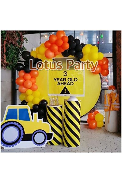 LOTUS PARTY 50 τεμάχια - Σετ αλυσίδας με θέμα την κατασκευή (μαύρο - κίτρινο ...