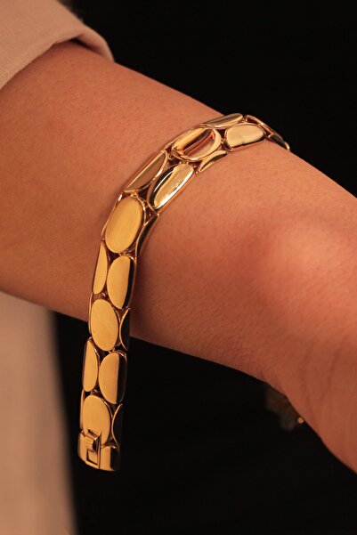 Adil İdil Kuyumculuk Oval Halka Sıralı Kalın Süzme Künye