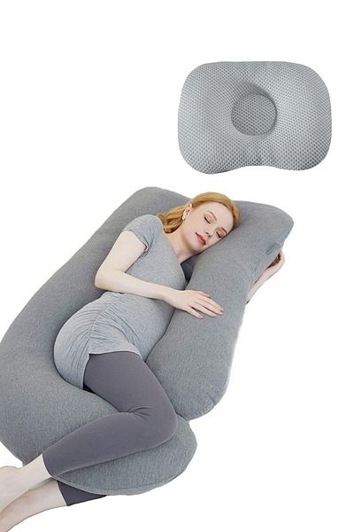 Çınar Reklam & Dış Ticaret Pregnancy Pillow with 5 Different Zone Supports (HEAD SHAPERING PILLOW GIFT)
