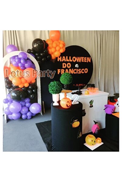 LOTUS PARTY 50 Pieces - Halloween Themed - Halloween Balloon Chain Set ( Blac...