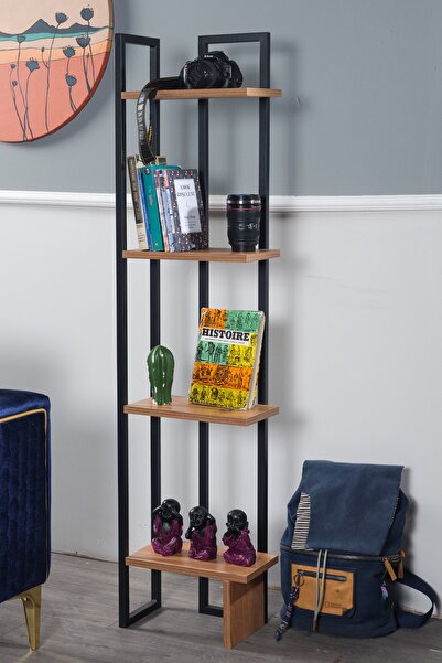 Boss Group Nova Çok Amaçlı Raf Çiçeklik Kitaplık Çiçek Raf Standı - Siyah