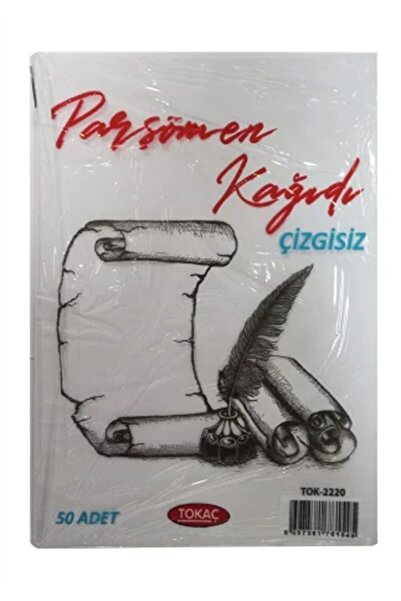 Tokaç Parşömen Kağıdı A4 Çizgisiz Kağıt 50li