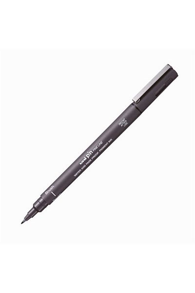 UNİ-BALL Uni Pin Brush Brush Tip Pen Br-200 Dark Gray