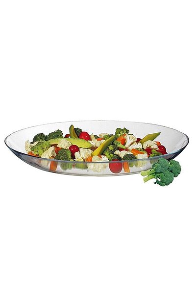 Paşabahçe 10336 Invitation 33cm Oval Glass Boat Serving Fruit Plate
