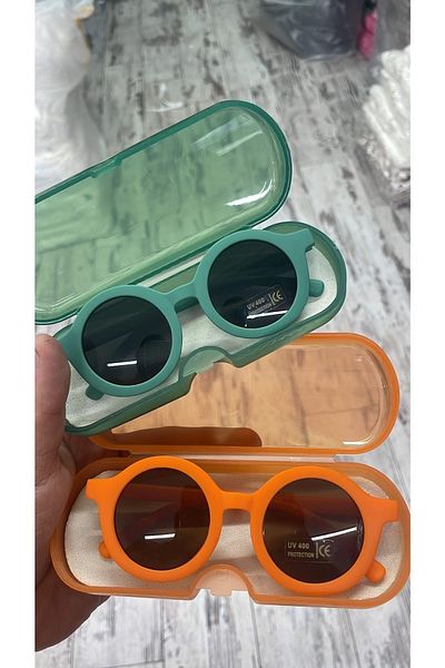 Pink Hippo Kids Unisex Scandinavian Model Children's Sunglasses UV400 Protected
