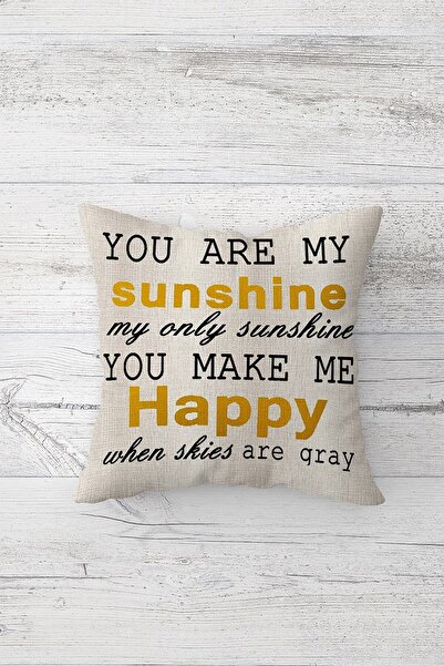 Pelangi You Are My Sunshine Double Sided Printed Hidden Zippered Pillowcase T...