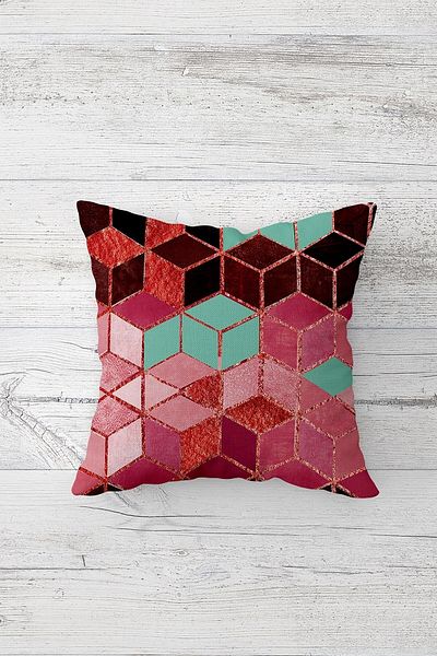 on the clouds Față de pernă cu fermoar ascuns imprimat pe o parte Geometric Herringbone Față de pernă pentru scaun