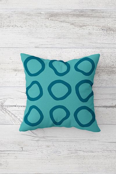 on the clouds Geometric Patterned Double Sided Printed - Hidden Zipper Throw Pillow Seat Pillow Cover