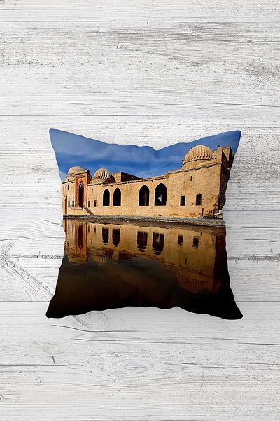 on the clouds Mardin Kısımlı Μοτίβο διπλής όψης Μαξιλαροθήκη με κρυφό φερμουάρ Μαξιλαροθήκη για καναπέ