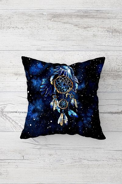 on the clouds Dream Catcher Dreamcatcher Imprimare pe două fețe Fermoar ascuns Față de pernă Husă de pernă pentru scaun
