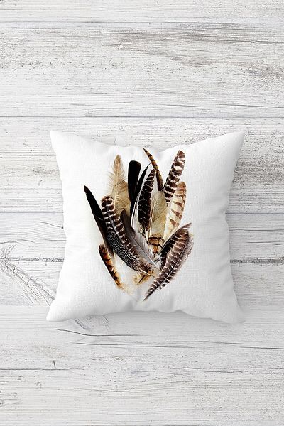 linazaitun One Side Printed Hidden Zipper Decorative Pillowcase Throw Pillow Case Seat Pillowcase