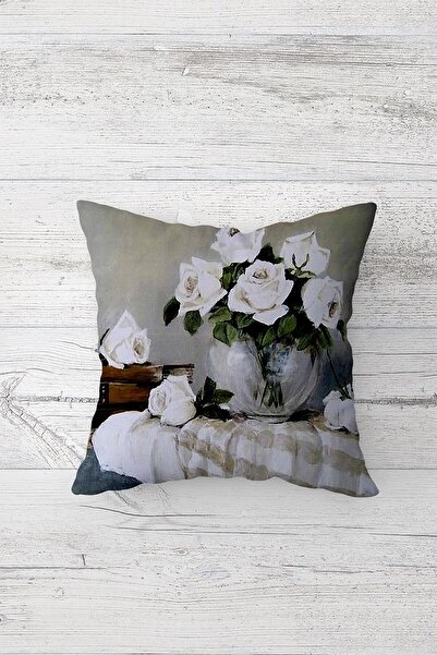 Pelangi خمر نمط الأزهار مزدوجة الجانب مطبوعة المخفية انغلق وسادة رمي وسادة مق...