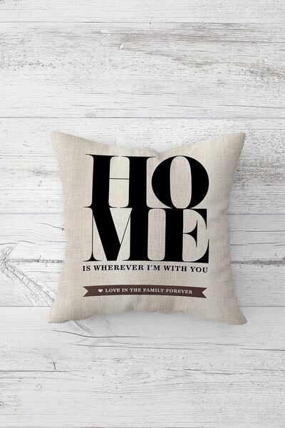 Pelangi Home Written Double Sided Printed Hidden Zippered Pillowcase Throw Pi...