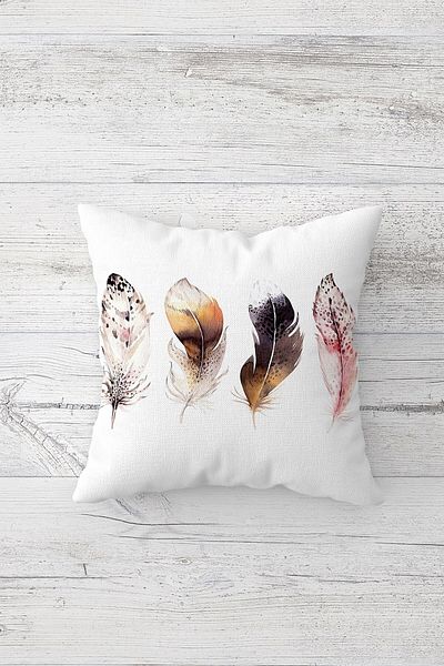 linazaitun One Side Printed Hidden Zipper Decorative Pillowcase Throw Pillow Case Seat Pillowcase