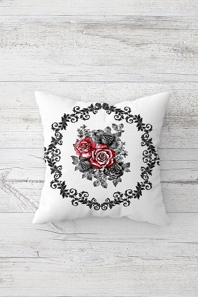 linazaitun One Side Printed Hidden Zipper Decorative Pillowcase Throw Pillow Case Seat Pillowcase