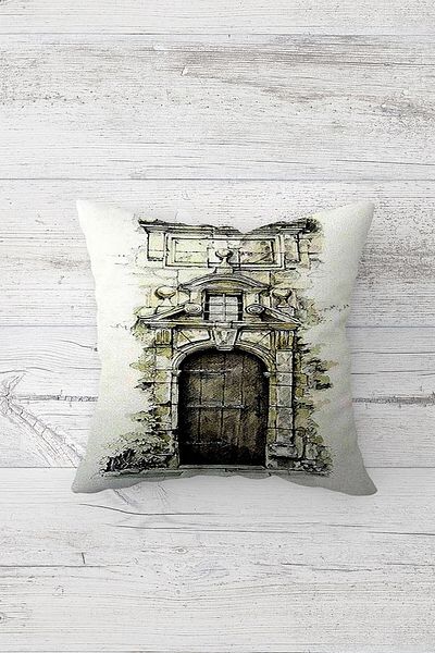 linazaitun One Side Printed Hidden Zipper Decorative Pillowcase Throw Pillow Case Seat Pillowcase