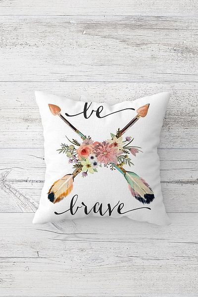 linazaitun One Side Printed Hidden Zipper Decorative Pillowcase Throw Pillow Case Seat Pillowcase